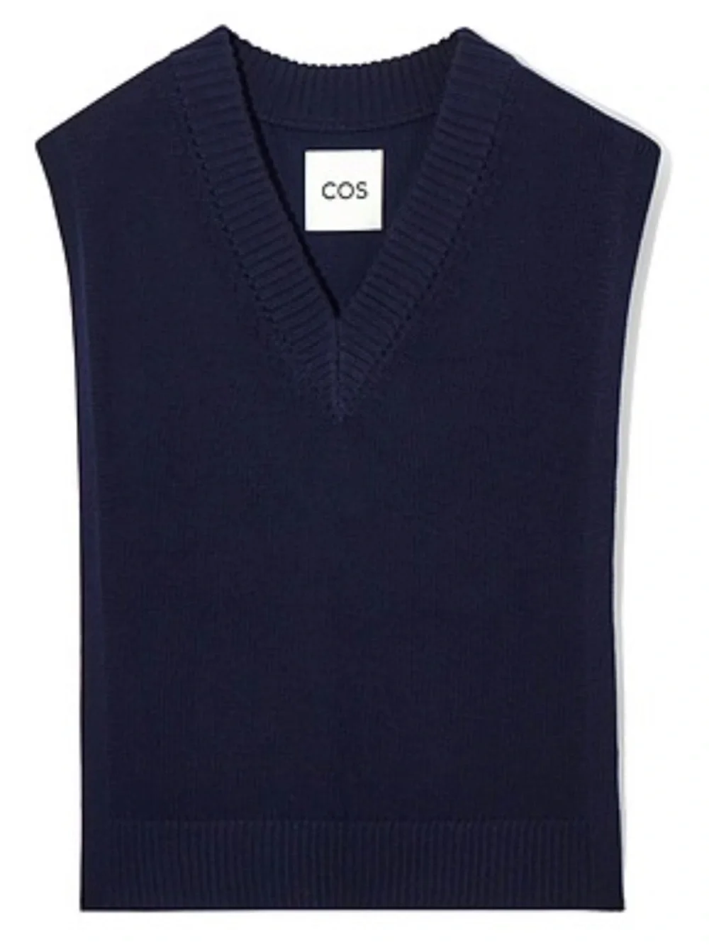 NWOT Cos blue open side sweater vest dickie overlay onesize